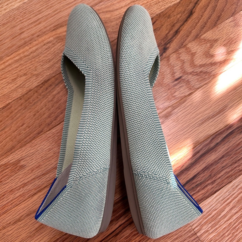 Rothy's Sage Green Knit Flats - Picture 10 of 16